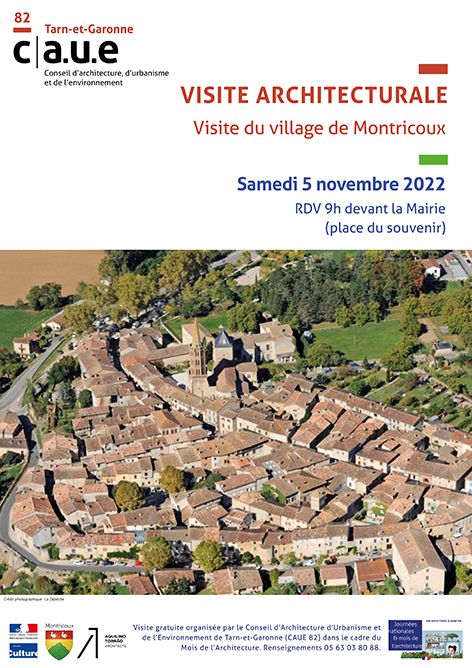 Affiche Visite architecturale de Montricoux (le 5 novembre)