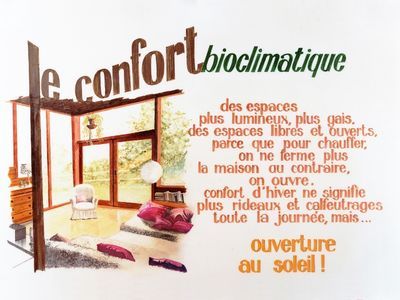 Affiche des caractéristiques maisons bioclimatiques