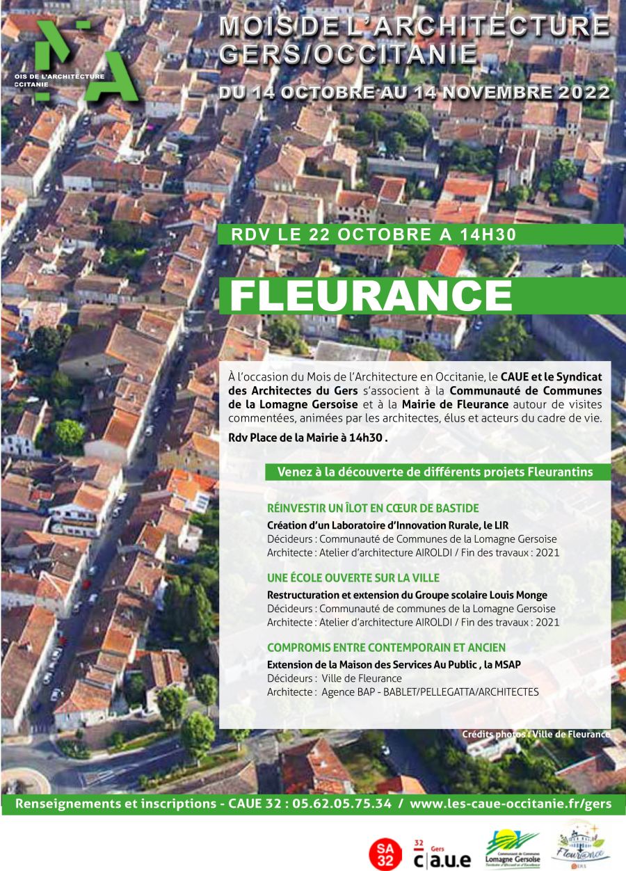 Mois de l'Architecture en Occitanie - RDV 22/10 à Fleaurance