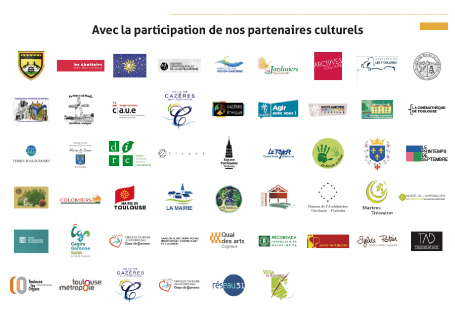 Logos partenaires Enfants du patrimoine 2022