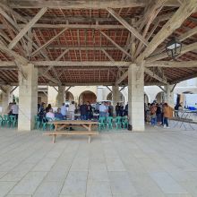 Repas sous la halle