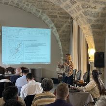 Présentation de la traversée urbaine de Pézenas par Julie Garcin Saudo et Florence Fombonne-Rouvier