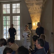 Présentation des groupes de travail Administration et Formation des personnels par Agnès Legendre et Frédéric Poulle