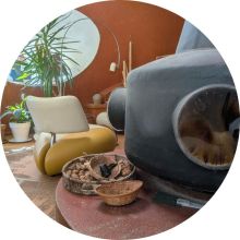 Intérieur Maison bulles de Daniel Bord