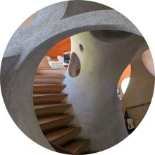 Intérieur Maison bulles de Daniel Bord