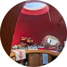 Intérieur Maison bulles de Daniel Bord