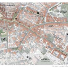 Esquisse des espaces publics du centre-bourg (crédit : ESKIS / LA STRADA)
