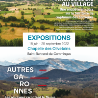 affiche exposition La Garonne du Comminges et des Pyrénées à St Bertrand-du-Comminges