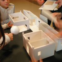 Maquette d'une maison bioclimatique