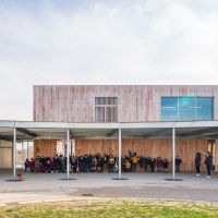 Ambiance de la cour intérieure - Crédit photo : F. Brouillet / Oeco Architectes