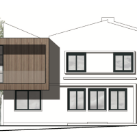Extension en bois Architecture du T