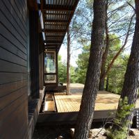 Maison bois à Caunes-Minervois, architecte Alberto Mozzo