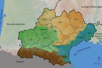 Cartographie des ensembles géographiques en région Occitanie