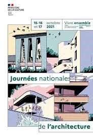 Affiche des journées nationales de l'architecture 2021