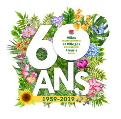 Logo du concours Villes et Villages Fleuris 60 ans 
