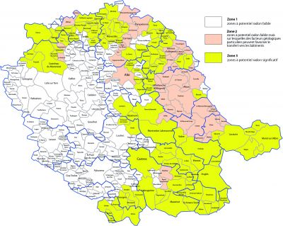 Carte Tarn radon