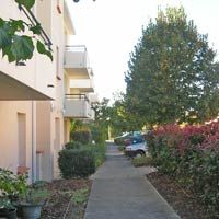 Corbarieu, espaces semi-publics végétalisés