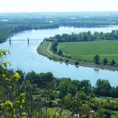 La Garonne, confluence du Tarn et de la Garonne