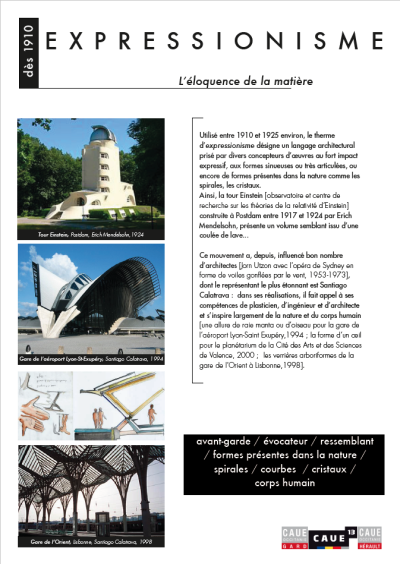 Vignette 11 courants architecturaux