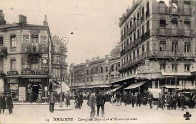 Vue ancienne rue Bayard à Toulouse