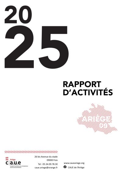 page de garde du rapport d'activité 2025