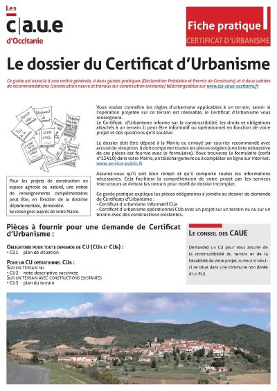 certificat d'urbanisme