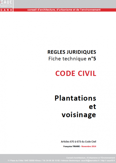 plantations et voisinage