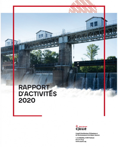 Couverture Rapport d'activités 2020 du CAUE 31