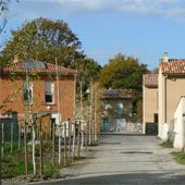 Entrée dans le lotissement