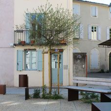 la place aménagée